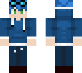 blue hoodie