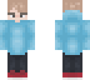 blue hoodie boy