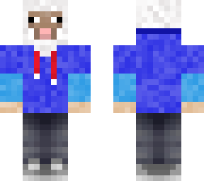 blue hoodie sheep