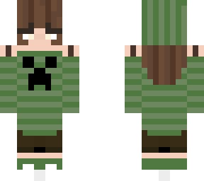 cute creeper girl skin