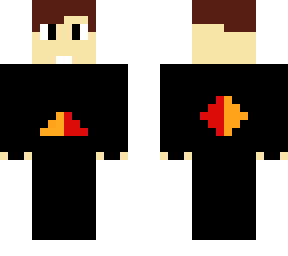 cute robot boy orange and red version