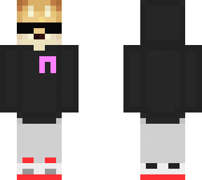 doggo skin w/ red shoes + cancer ribbon