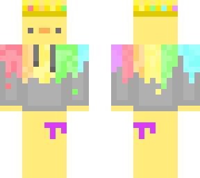 duck with crown (with cancer ribbon) - classic