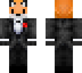 fox in a tuxedo