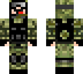mi skin con ropa de soldado