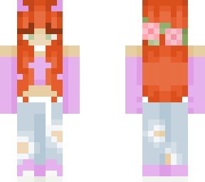 my sisters attempt at editing a skin
