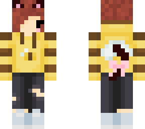 my skin in in a bee sweatshirt