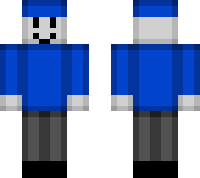 person with blue hat and blue shirt smooth edition