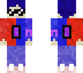 red and blue