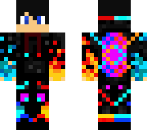 red blue flame