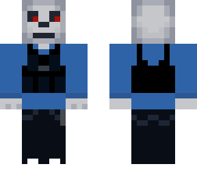 skeleton with vest