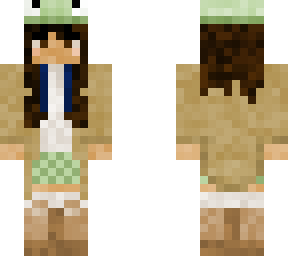 taned frog girl with jacket