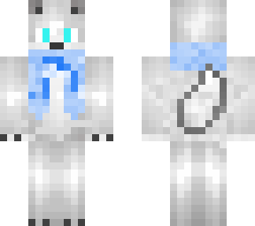 artic wolf blue scarf