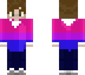 bi pride brown hair