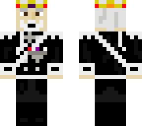 black & white king