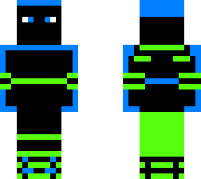 black green blue skin