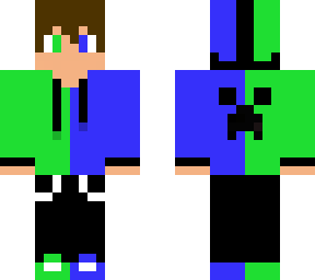 blue and green