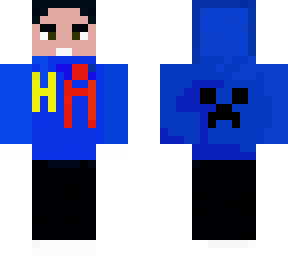 blue hoddie with ha logo