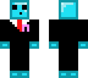blue slime with suit