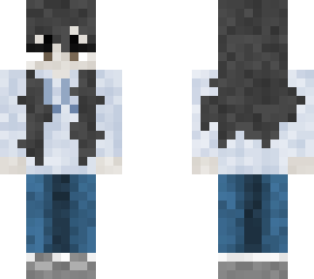 blue themed clothing girl