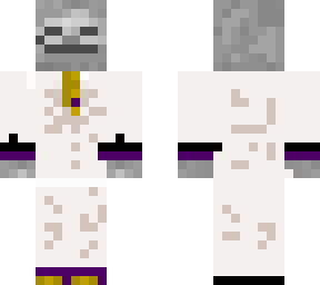 chill white suit skeleton