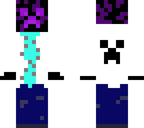 ender creeper with zip-up hoodie