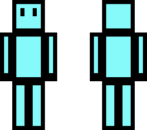 light blue among us skin