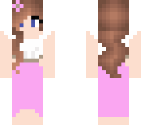 pink and white outfit