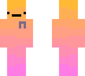 purple-orange gradient skin with cancer ribbon (skinny)