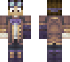 purple steam punk pilot