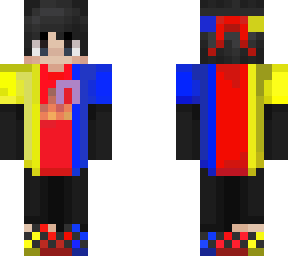 sapnap  yellow red and blue