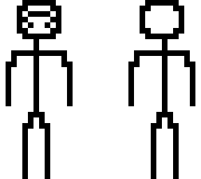 upside down stickman