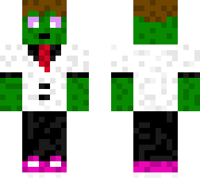 zombie in white tux.