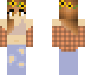 autumn girl w/ sunflower crown