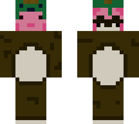 axolotl in panda hoodie with a turtle on it (1st skin)