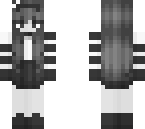 black and white