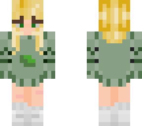 blonde leaf girl
