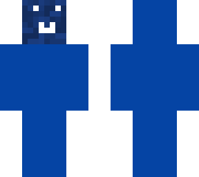 blue guy( hes blue)