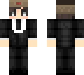 boy with ushanka hat in tuxedo (request)