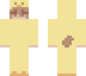bunny girl in duck onesie