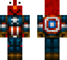 elmo as capitan america