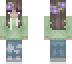 flower crown hoodie girl