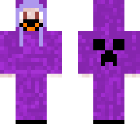 gamer boy with hoody and creeper on back