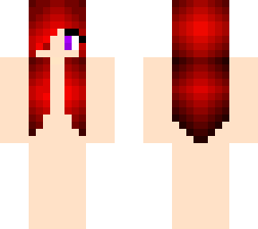 girl with dark red hair base