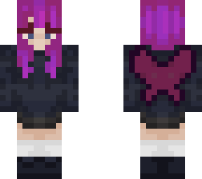 grunge fairy purple hair