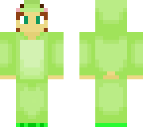 madi in a frog onesie