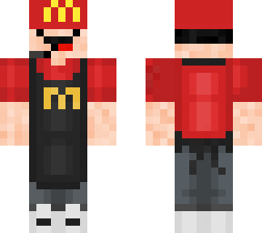 mi skin con ropa de mcdonald's