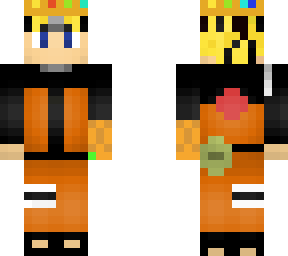 naruto with a crown and an infinity gauntlet
