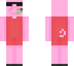 peppa pig with a cigarette and sunglasses