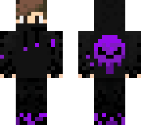 purple skull hoodie